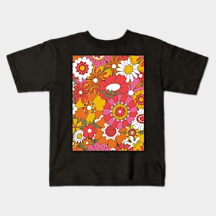 Retro Flower Power Kids T-Shirt